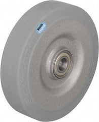 Blickle - 8 Inch Diameter x 1-31/32 Inch Wide, Solid Rubber Caster Wheel - 1,320 Lb. Capacity, 1 Inch Axle Diameter, Ball Bearing - Apex Tool & Supply