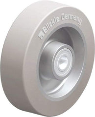 Blickle - 5 Inch Diameter x 1-37/64 Inch Wide, Solid Rubber Caster Wheel - 550 Lb. Capacity, 19/32 Inch Axle Diameter, Ball Bearing - Apex Tool & Supply