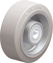Blickle - 4 Inch Diameter x 1-37/64 Inch Wide, Solid Rubber Caster Wheel - 440 Lb. Capacity, 19/32 Inch Axle Diameter, Ball Bearing - Apex Tool & Supply