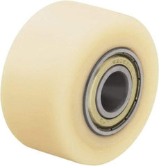 Blickle - 2 Inch Diameter x 2-1/8 Inch Wide, Impact-Resistant Cast Nylon Caster Wheel - 550 Lb. Capacity, 19/32 Inch Axle Diameter, Ball Bearing - Apex Tool & Supply