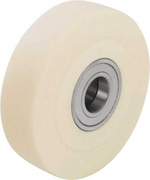 Blickle - 10 Inch Diameter x 3-9/64 Inch Wide, Impact-Resistant Cast Nylon Caster Wheel - 13,200 Lb. Capacity, 2 Inch Axle Diameter, Ball Bearing - Apex Tool & Supply