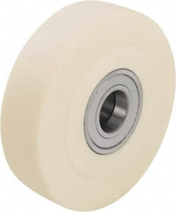 Blickle - 5 Inch Diameter x 2-5/32 Inch Wide, Impact-Resistant Cast Nylon Caster Wheel - 4,400 Lb. Capacity, 1 Inch Axle Diameter, Ball Bearing - Apex Tool & Supply