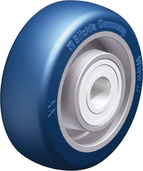Blickle - 3 Inch Diameter x 1-11/64 Inch Wide, Polyurethane-Elastomer Blickle Besthane Caster Wheel - 396 Lb. Capacity, 19/32 Inch Axle Diameter, Ball Bearing - Apex Tool & Supply