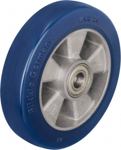 Blickle - 5 Inch Diameter x 2-1/8 Inch Wide, Polyurethane-Elastomer Blickle Besthane Caster Wheel - 990 Lb. Capacity, 25/32 Inch Axle Diameter, Ball Bearing - Apex Tool & Supply