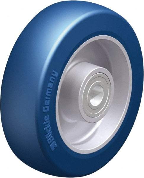 Blickle - 5 Inch Diameter x 1-37/64 Inch Wide, Polyurethane-Elastomer Blickle Besthane Caster Wheel - 770 Lb. Capacity, 19/32 Inch Axle Diameter, Ball Bearing - Apex Tool & Supply