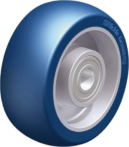 Blickle - 4 Inch Diameter x 1-37/64 Inch Wide, Polyurethane-Elastomer Blickle Besthane Caster Wheel - 660 Lb. Capacity, 19/32 Inch Axle Diameter, Ball Bearing - Apex Tool & Supply