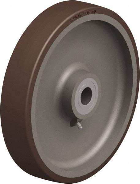 Blickle - 12 Inch Diameter x 2-23/64 Inch Wide, Polyurethane-Elastomer Blickle Besthane Caster Wheel - 3,960 Lb. Capacity, 1-3/16 Inch Axle Diameter, Ball Bearing - Apex Tool & Supply