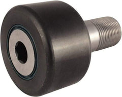 RBC Bearings - 4" Roller Diam x 2-1/4" Width, 1-1/2" Stud Diam x 3-1/2" Length, Crowned Sealed Stud Cam Follower with Hex - Carbon Steel, 1-1/2" Thread Length, 1-1/2-12 Thread, 5.781" OAL, 45,600 Lb Dynamic Cap, 68,000 Lb Static Cap - Apex Tool & Supply