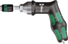 Wera - 1 Piece, 4 to 8.8 N/m, Adjustable Torque Limiting Screwdriver - 0.025" Drive - Apex Tool & Supply