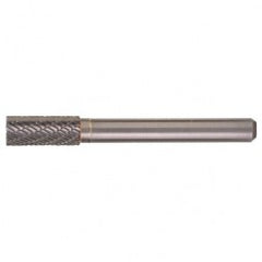 SB-3 Double Cut Solid Carbide Bur-Cylindrical with End Cut - Apex Tool & Supply