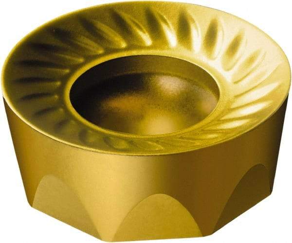 Sandvik Coromant - RCKT1204M0 PM Grade S40T Carbide Milling Insert - TiCN/Al2O3/TiN Finish, 4.76mm Thick, 12mm Inscribed Circle, 6mm Corner Radius - Apex Tool & Supply