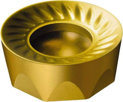Sandvik Coromant - RCKT1204M0 PM Grade S40T Carbide Milling Insert - TiCN/Al2O3/TiN Finish, 4.76mm Thick, 12mm Inscribed Circle, 6mm Corner Radius - Apex Tool & Supply