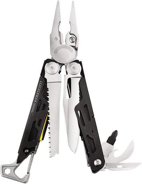 Leatherman - 19 Piece, Multi-Tool Set - Stainless Steel, 4-1/2" OAL, 4-1/2" Closed Length - Apex Tool & Supply