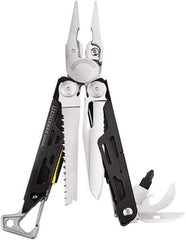 Leatherman - 19 Piece, Multi-Tool Set - Stainless Steel, 4-1/2" OAL, 4-1/2" Closed Length - Apex Tool & Supply