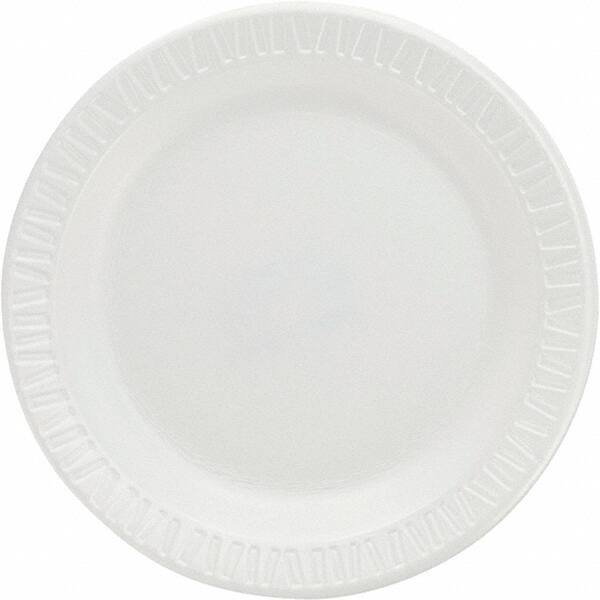 DART - Foam Dinnerware Plates, 6" - White - Apex Tool & Supply