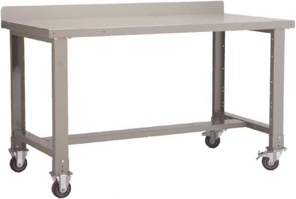 Rousseau Metal - Mobile Workstation - Fixed Leg, 60" Long x 30" Deep x 40" High - Apex Tool & Supply