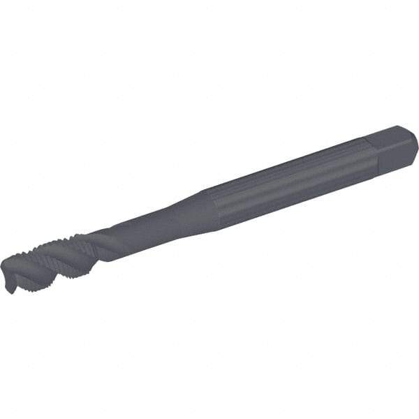 Kennametal - 1-8 UNC 4 Flute 2B Modified Bottoming Spiral Flute Tap - Vanadium High Speed Steel, Oxide Finish, 160mm OAL, Right Hand Flute, Right Hand Thread, Series T830 - Apex Tool & Supply
