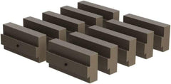 CarveSmart - 3/4" Wide x 2" High x 3/4" Thick, Flat/No Step Vise Jaw - Soft, Steel, Fixed Jaw, Compatible with 6" Vises - Apex Tool & Supply