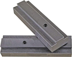 CarveSmart - 3/4" Wide x 1.71" High x 3/4" Thick, Flat/No Step Vise Jaw - Soft, Ductile Iron, Fixed Jaw, Compatible with 6" Vises - Apex Tool & Supply