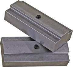 CarveSmart - 3/4" Wide x 1.71" High x 3/4" Thick, Flat/No Step Vise Jaw - Soft, Ductile Iron, Fixed Jaw, Compatible with 6" Vises - Apex Tool & Supply