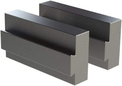 CarveSmart - 3/4" Wide x 2" High x 3/4" Thick, Flat/No Step Vise Jaw - Soft, Aluminum, Fixed Jaw, Compatible with 6" Vises - Apex Tool & Supply