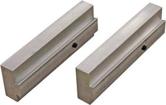CarveSmart - 3/4" Wide x 2" High x 3/4" Thick, Flat/No Step Vise Jaw - Soft, Aluminum, Fixed Jaw, Compatible with 6" Vises - Apex Tool & Supply