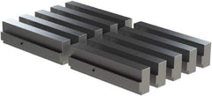 CarveSmart - 1" Wide x 2-1/4" High x 1" Thick, Flat/No Step Vise Jaw - Soft, Aluminum, Fixed Jaw, Compatible with 6" Vises - Apex Tool & Supply