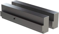 CarveSmart - 1" Wide x 2-1/4" High x 1" Thick, Flat/No Step Vise Jaw - Soft, Aluminum, Fixed Jaw, Compatible with 6" Vises - Apex Tool & Supply