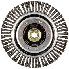 Norton - 6-7/8" OD, 5/8-11 Arbor Hole, Stringer Bead Carbon Wheel Brush - Apex Tool & Supply