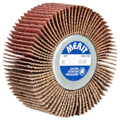 2 1/2″ × 1″ × 1/4″-20 Super Finish Flap Wheel 120 Grit Aluminum Oxide - Apex Tool & Supply