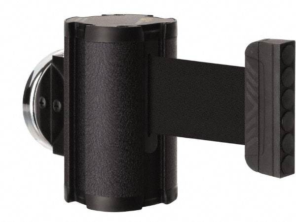 Lavi Industries - 3-1/2" High x 2-1/2" Long x 2-1/2" Wide Magnetic Wall Mount Barrier - Aluminum, Powdercoat Finish, Black, Use with Magnetic Wall Mount Barriers - Apex Tool & Supply