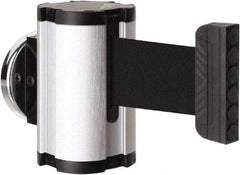 Lavi Industries - 3-1/2" High x 2-1/2" Long x 2-1/2" Wide Magnetic Wall Mount Barrier - Aluminum, Satin Chrome Finish, Satin Aluminum, Use with Magnetic Wall Mount Barriers - Apex Tool & Supply
