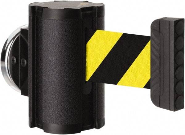 Lavi Industries - 3-1/2" High x 2-1/2" Long x 2-1/2" Wide Magnetic Wall Mount Barrier - Aluminum, Powdercoat Finish, Black, Use with Magnetic Wall Mount Barriers - Apex Tool & Supply