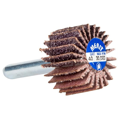 1 1/2″ × 1 1/2″ × 1/4″ High Performance Flap Wheel 180 Grit Ceramic Alumina / Aluminum Oxide - Apex Tool & Supply