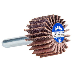1 1/2″ × 1 1/2″ × 1/4″ High Performance Flap Wheel 180 Grit Ceramic Alumina / Aluminum Oxide - Apex Tool & Supply