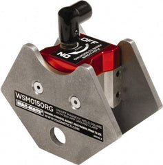 Mag-Mate - 1-15/16" Wide x 4" Deep x 3-3/4" High Rare Earth Magnetic Welding & Fabrication Square - 150 Lb Average Pull Force - Apex Tool & Supply
