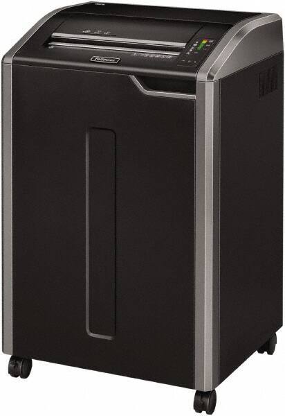 FELLOWES - 5/32 x 1-3/8" Strip, 30 Sheet Cross Cut Automatic Shredder - 20" Long x 25" Wide x 37-1/4" High, Level 4 Security, 35 Gal Wastebasket - Apex Tool & Supply
