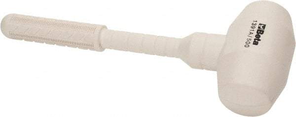 Beta - 35 oz Head 2-23/64" Face Diam Rubber Dead Blow Hammer - 11-13/16" OAL, Rubber Handle - Apex Tool & Supply