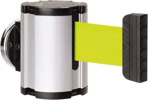 Lavi Industries - 3-1/2" High x 2-1/2" Long x 2-1/2" Wide Magnetic Wall Mount Barrier - Aluminum, Satin Chrome Finish, Satin Aluminum, Use with Magnetic Wall Mount Barriers - Apex Tool & Supply