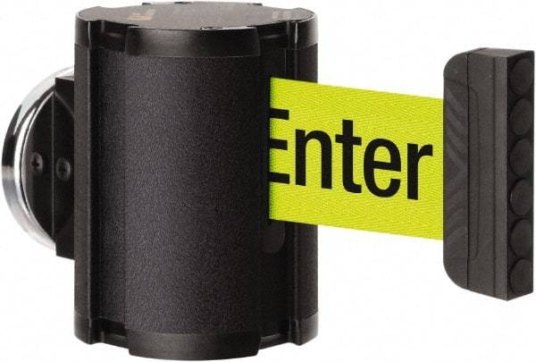 Lavi Industries - 3-1/2" High x 2-1/2" Long x 2-1/2" Wide Magnetic Wall Mount Barrier - Aluminum, Powdercoat Finish, Black, Use with Magnetic Wall Mount Barriers - Apex Tool & Supply