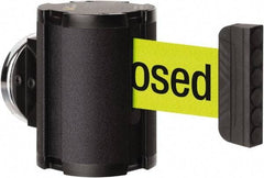 Lavi Industries - 3-1/2" High x 2-1/2" Long x 2-1/2" Wide Magnetic Wall Mount Barrier - Aluminum, Powdercoat Finish, Black, Use with Magnetic Wall Mount Barriers - Apex Tool & Supply
