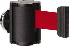 Lavi Industries - 3-1/2" High x 2-1/2" Long x 2-1/2" Wide Magnetic Wall Mount Barrier - Aluminum, Powdercoat Finish, Black, Use with Magnetic Wall Mount Barriers - Apex Tool & Supply