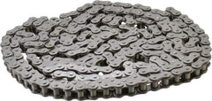 Morse - 1/2" Pitch, ANSI 40, Low Maintenance Roller Chain - Chain No. 40, 10 Ft. Long, 5/16" Roller Diam, 5/16" Roller Width - Apex Tool & Supply