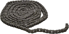 Morse - 3/8" Pitch, ANSI 35, Single Strand Roller Chain - Chain No. 35, 10 Ft. Long, 1/5" Roller Diam, 3/16" Roller Width - Apex Tool & Supply