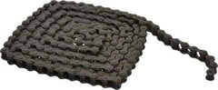 Morse - 1/2" Pitch, ANSI 41, Single Strand Roller Chain - Chain No. 41, 10 Ft. Long, 0.306" Roller Diam, 1/4" Roller Width - Apex Tool & Supply