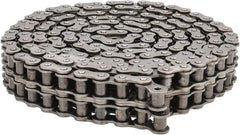 Morse - 3/4" Pitch, ANSI 60-2, Double Strand Roller Chain - Chain No. 60-2, 10 Ft. Long, 15/32" Roller Diam, 1/2" Roller Width - Apex Tool & Supply