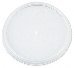 DART - Dart Lids for 8 oz Hot/Cold Foam Cups, Vented - White - Apex Tool & Supply