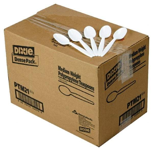Dixie - Mediumweight Plastic Teaspoons - Mediumweight Plastic Teaspoons - Apex Tool & Supply