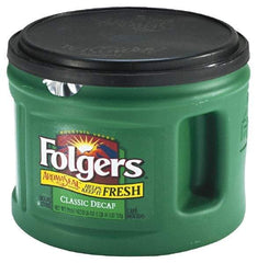 Folgers - Folgers Decaffeinated Ground Coffee, 22.6 oz. Can - Apex Tool & Supply