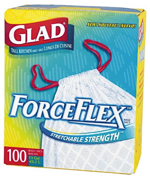 Clorox - Breakroom Cleaning Supplies; Breakroom Accessory Type: Tall Kitchen Bags ; For Use With: Kitchen Trash ; Breakroom Accessory Description: 13Gal Stretchable Drawstring Tall Kitchen Bag - Apex Tool & Supply